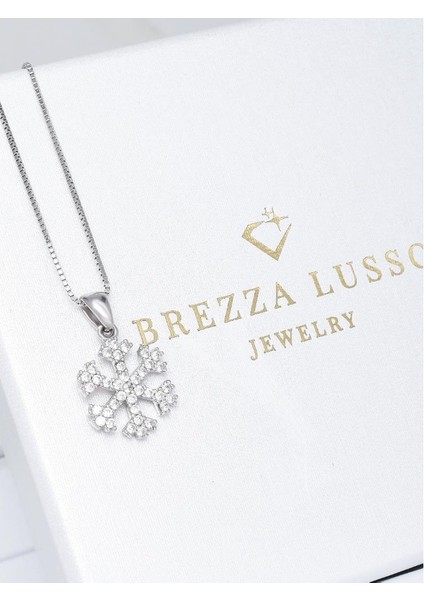 Swarovski Taşlı Kar Tanesi Snowflake Kadın Gümüş Kolye modelleri