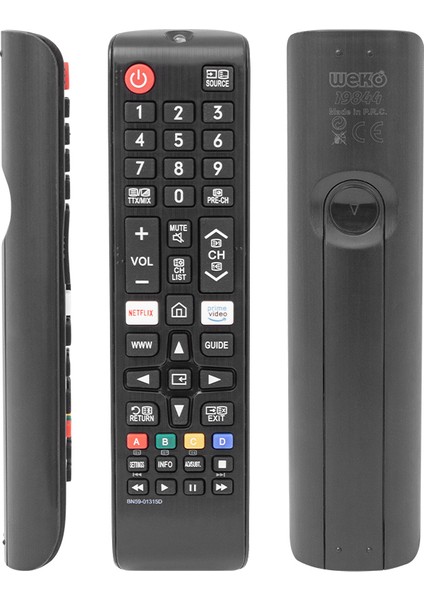 Kl Samsung Netflix Amazon Prime Tuşlu LCD LED Tv Kumandası Uzaktan Kumanda