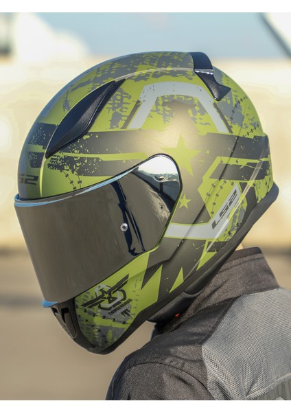 Rapıd 2 Thunder Bırds Mat Yeşil-Siyah-Gri Kask fırsatları