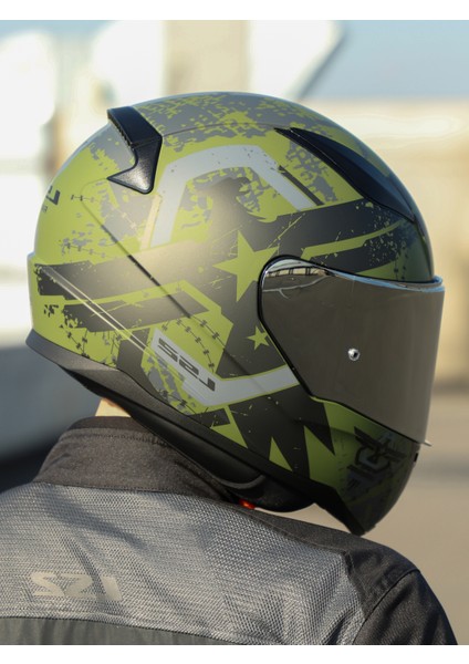 Rapıd 2 Thunder Bırds Mat Yeşil-Siyah-Gri Kask indirimleri