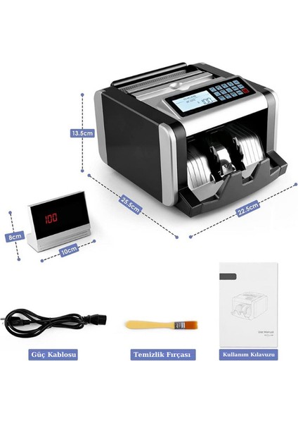 Bill Counter AL-4000 Para Sayma Makinesi Tl, Euro ve Usd Adet Sayım