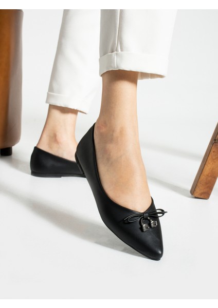 Jill Siyah Taş Fiyonk Kadın Babet modelleri