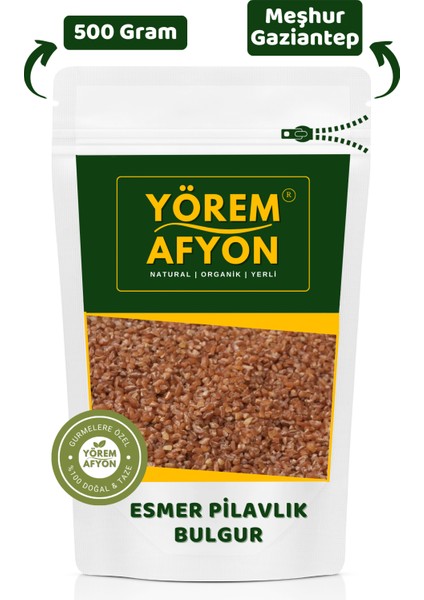 Meşhur Gaziantep Yeni Mahsul Organik Tarım Esmer Pilavlık Bulgur | 500gr.