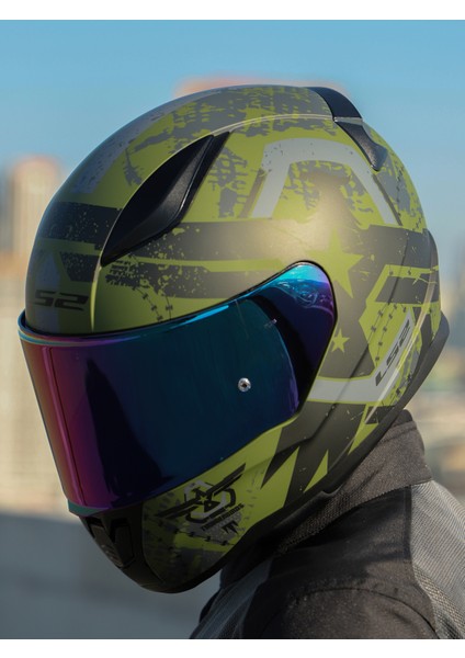 Rapıd 2 Thunder Bırds Mat Yeşil-Siyah-Gri Kask fırsatları