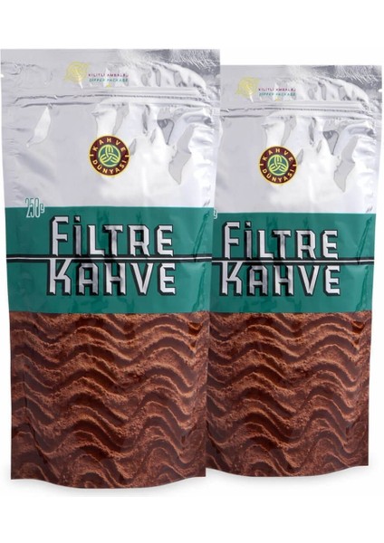 Filtre Kahve 250 gr x 2 Adet