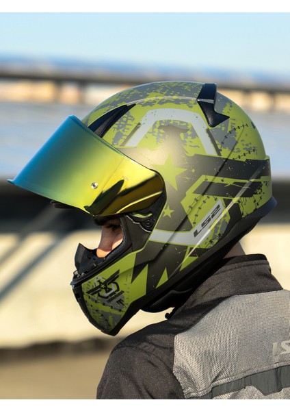 Rapıd 2 Thunder Bırds Mat Yeşil-Siyah-Gri Kask fırsatları