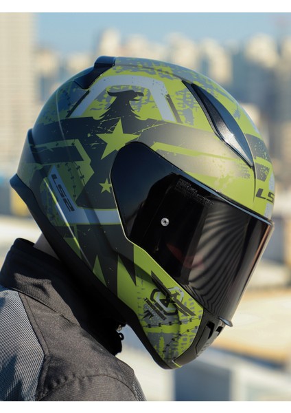 Rapıd 2 Thunder Bırds Mat Yeşil-Siyah-Gri Kask