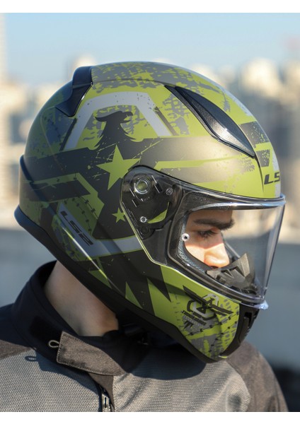 Rapıd 2 Thunder Bırds Mat Yeşil-Siyah-Gri Kask indirimleri