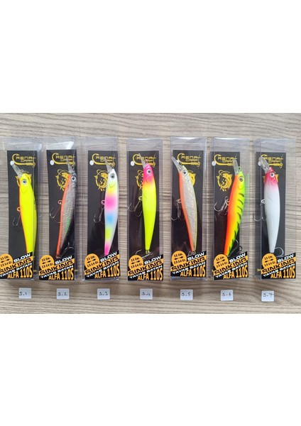 Maket Sahte Balık Rapala 11 cm 14 gr Slow Sinking Alfa 110S