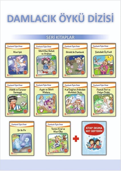 Ata 3. Sınıflar İçin Damlacık Öykü Dizisi +Kitap Okuma Not Defteri