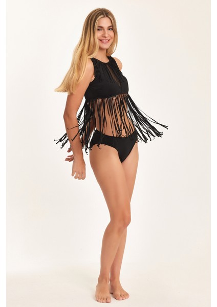 Su Tutmayan Kumaş Özel Tasarım Püsküllü Bikini Takım KK01 modelleri