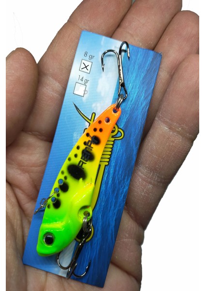 3D Vıb 8 gr 4,5 cm Vibrasyon Metal Suni Yem