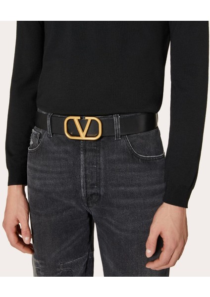 Vlogo Sıgnature Calfskın Belt 40 mm