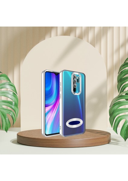 Mobil Mix Xiaomi Redmi Note 8 Pro Yanları Renkli Lens Korumalı Logo Gösteren Tlp Mega Kılıf