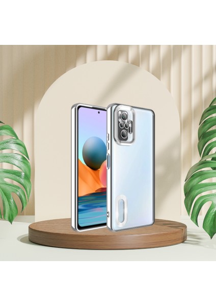 Mobil Mix Xiaomi Redmi Note 10 Pro Yanları Renkli Lens Korumalı Logo Gösteren Tlp Mega Kılıf