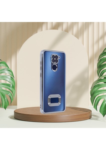 Mobil Mix Xiaomi Redmi Note 9 Yanları Renkli Lens Korumalı Logo Gösteren Tlp Mega Kılıf