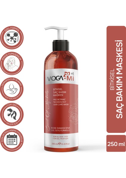 Vogami Bitkisel Saç Bakım Maskesi-Saç Bakım Kremi 250 ml