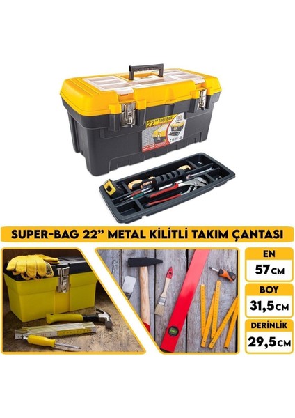 Tekno Trust 2078 22'' Metal Kilitli Takım Alet Çantası fiyatları