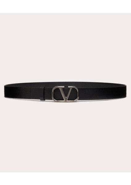 Vlogo Sıgnature Calfskın Belt 30 mm