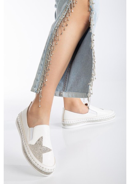 Suins Ilaria Kadın Taşlı Spor Ayakkabı Lastikli Sneaker Günlük fiyatları