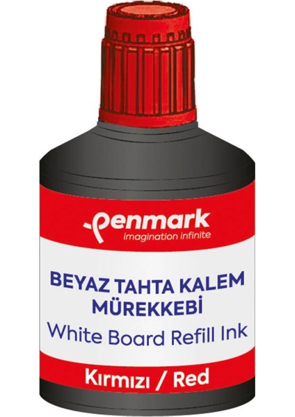 Beyaz Tahta Kalemi Mürekkebi 100ML Kırmızı