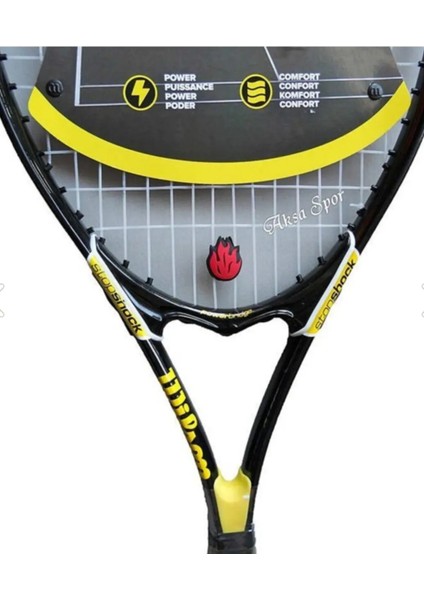 Tenis Raketi Titreşim Önleyici Kırmızı Alev Model