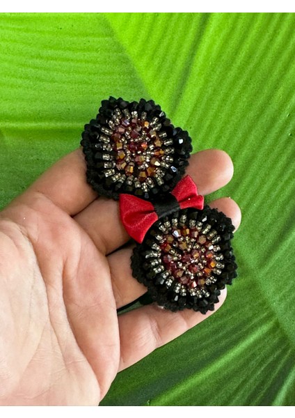 10X4 cm Boncuk Işleme Apolet Arma Yama Dikiş Hobi Aksesuarı