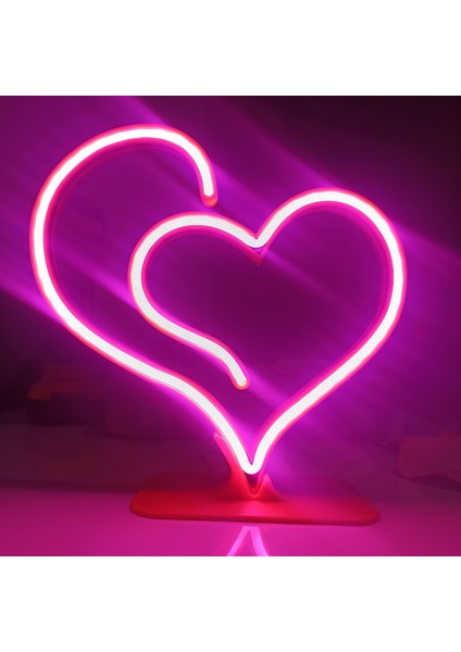 Neon Işıklı Kalp fiyatları