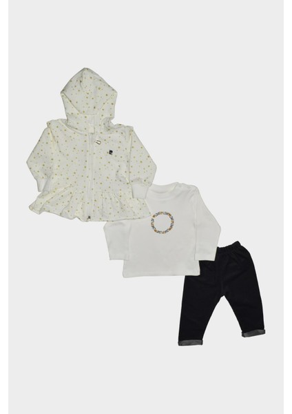 Desenli Kız Çocuk 3'lü Takım 305131