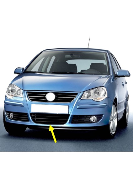 Vw Polo 2006-2009 Ön Tampon Alt Orta Izgara Plastik 6Q0853677B