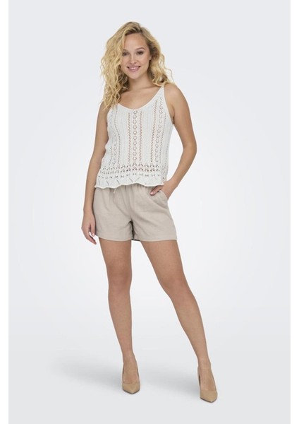 Only Onllyzet Lıfe S/l Top Knt Noos 15277573 P.beyaz