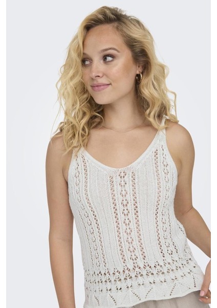 Only Onllyzet Lıfe S/l Top Knt Noos 15277573 P.beyaz fırsatları