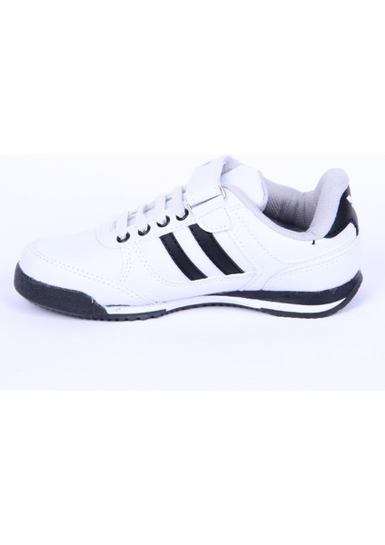 Effective Pu P Deri Rahat Taban Beyaz-Siyah Günlük Unisex Çocuk Spor Ayakkabı modelleri
