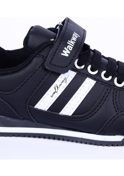 Effective Pu P Deri Rahat Taban Siyah-Beyaz Günlük Unisex Çocuk Spor Ayakkabı fiyatları