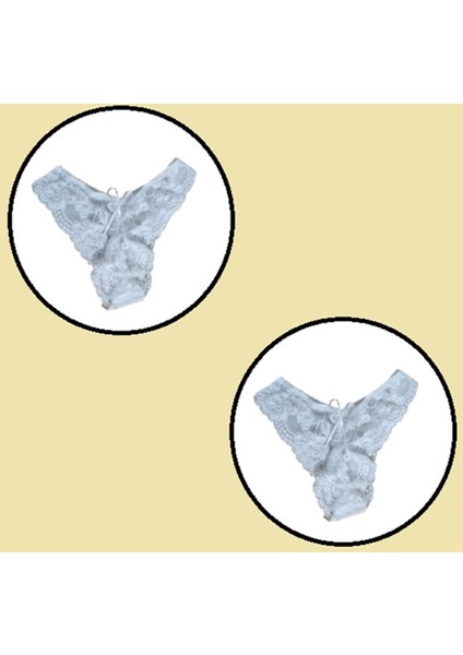 2 Li Paket Dantel Külot