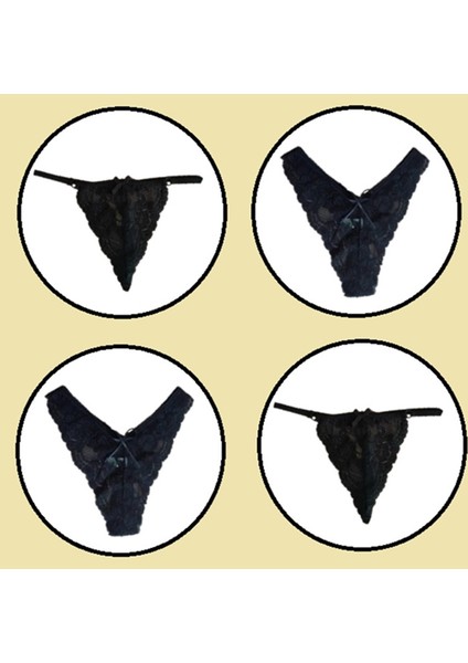 4 Lü Paket Dantel Külot