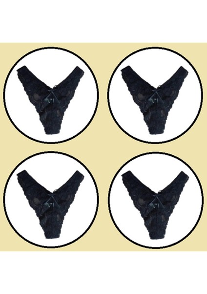 4 Lü Paket Dantel Külot