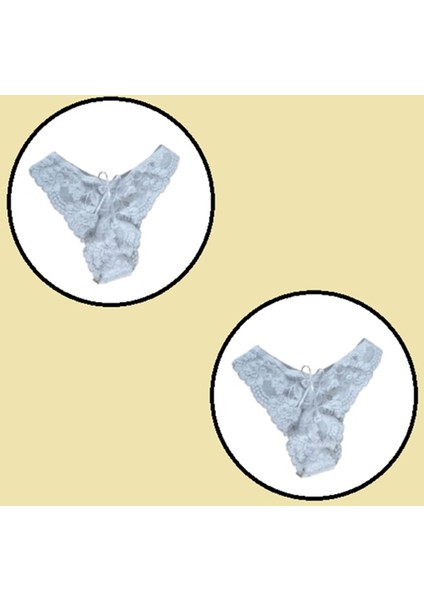 2 Li Paket Dantel Külot