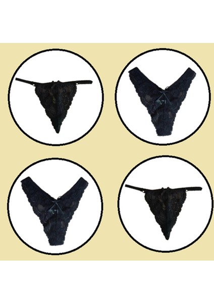 4 Lü Paket Dantel Külot
