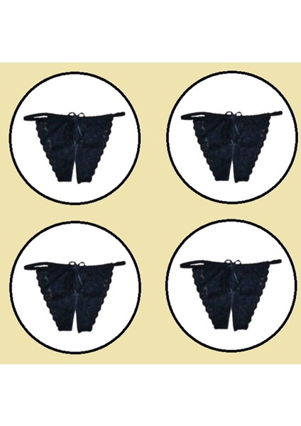 4 Lü Paket Dantel Külot