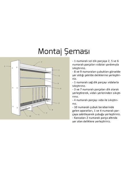 Mutfak Dolabı Ahşap Duvara Monte Terek Bahratlık Rafı Dekoratif Eşya Düzenleyici Mutfak Rafı Organizer