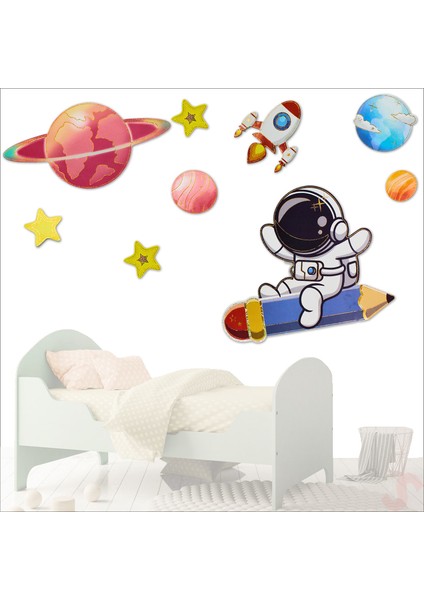 Kozmik Galaksi, 9 Parça Duvar Sticker Seti