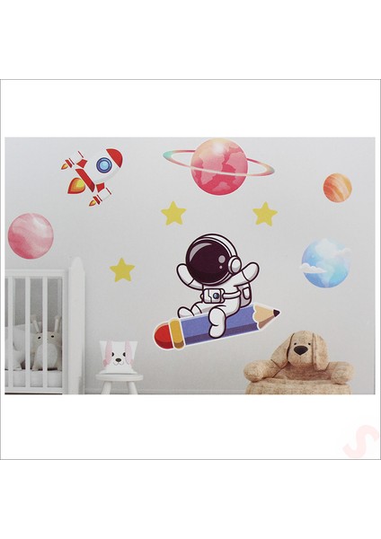 Kozmik Galaksi, 9 Parça Duvar Sticker Seti
