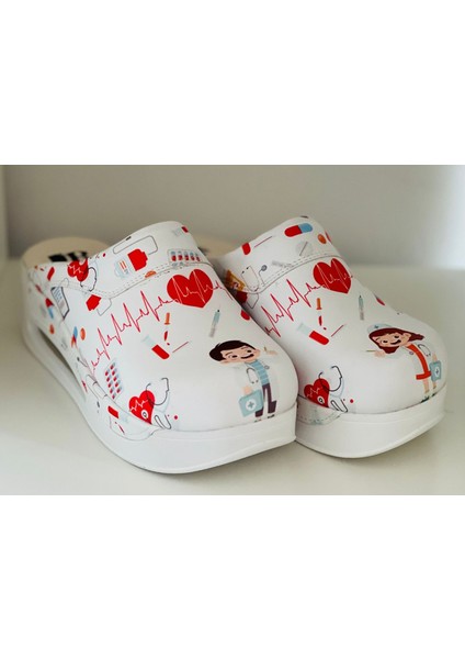 Air Taban Ortopedik Terlik Doktor Hemşire Hastane Aşçı Sabo Terlik