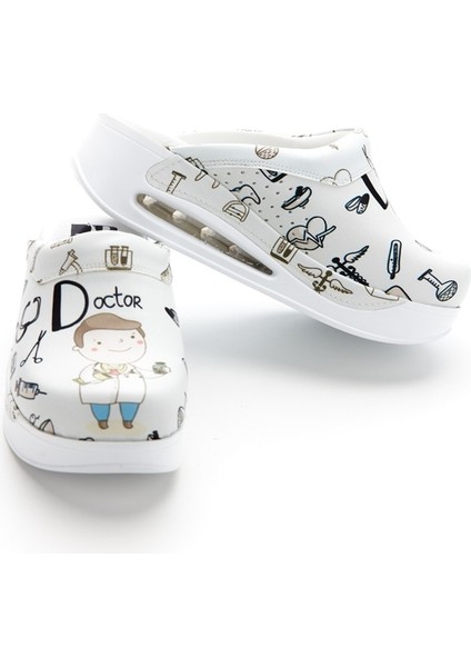 Air Taban Ortopedik Terlik Doktor Hemşire Hastane Aşçı Sabo Terlik