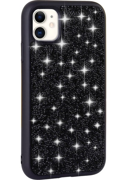 iPhone 11 Kılıf Parlak Taşlı Tasarım Pırlanta Kılıf