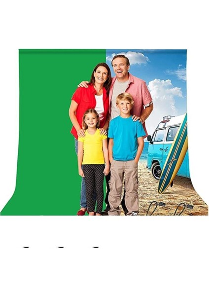 Green Screen Greenbox Yeşil Fon Perde 2X3M Fon Standı 4 Mandal modelleri