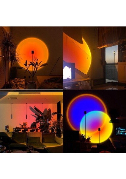 Gün Batımı Projektör Lambası Dekoratif Işık Sunset Lamp