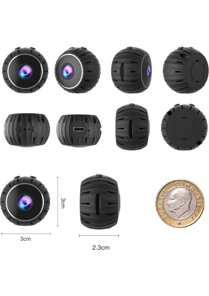 Tekno Trust X10 1080P Ultra Mini Wifi Kamera Gece Görüşlü Mini Dv Kamera 1080P. A9 Pro Wifi Kamera fiyatları