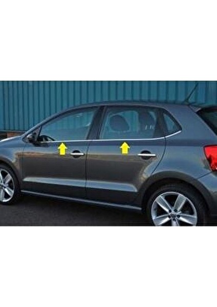 Vw Polo Krom Cam Çıtası 4 Parça 2009-2017 Arası Paslanmaz Çelik